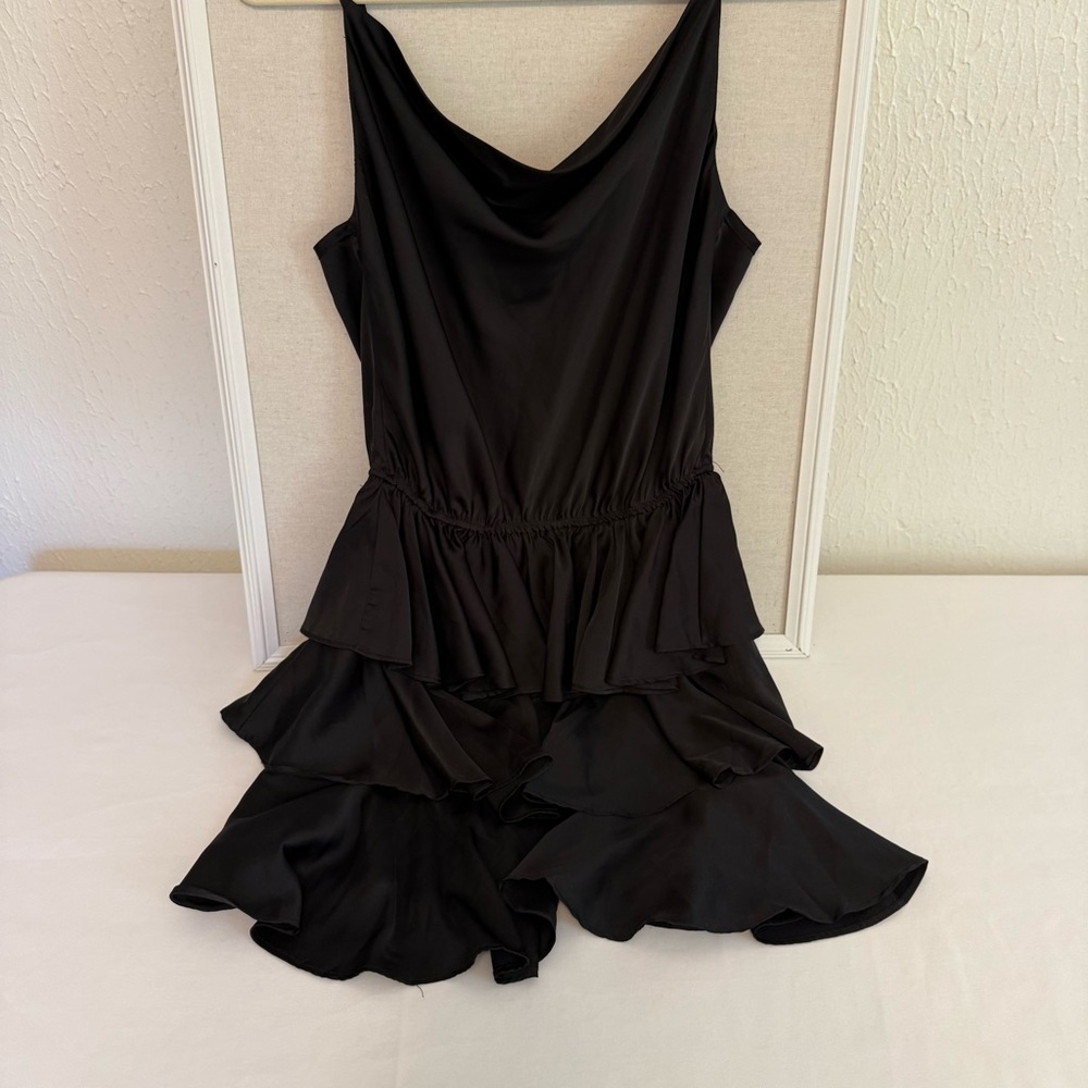 Eesome Black Ruffled Mini Dress - Picture 5 of 9